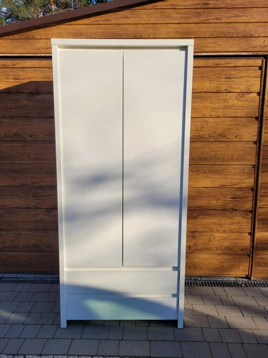Szafa BIAŁA z dwoma szufladami 90 cm. x55 cm.x 200 cm. DOWÓZ GRATIS!!!