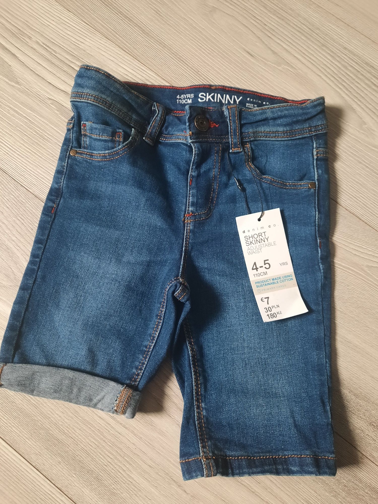 Spodenki jeansowe Skinny Primark Denimn 4-5 lat 110 cm