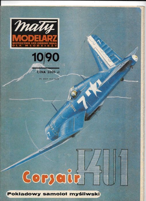 Mały Modelarz 10 1990 CORSAIR - model ze zdjęć