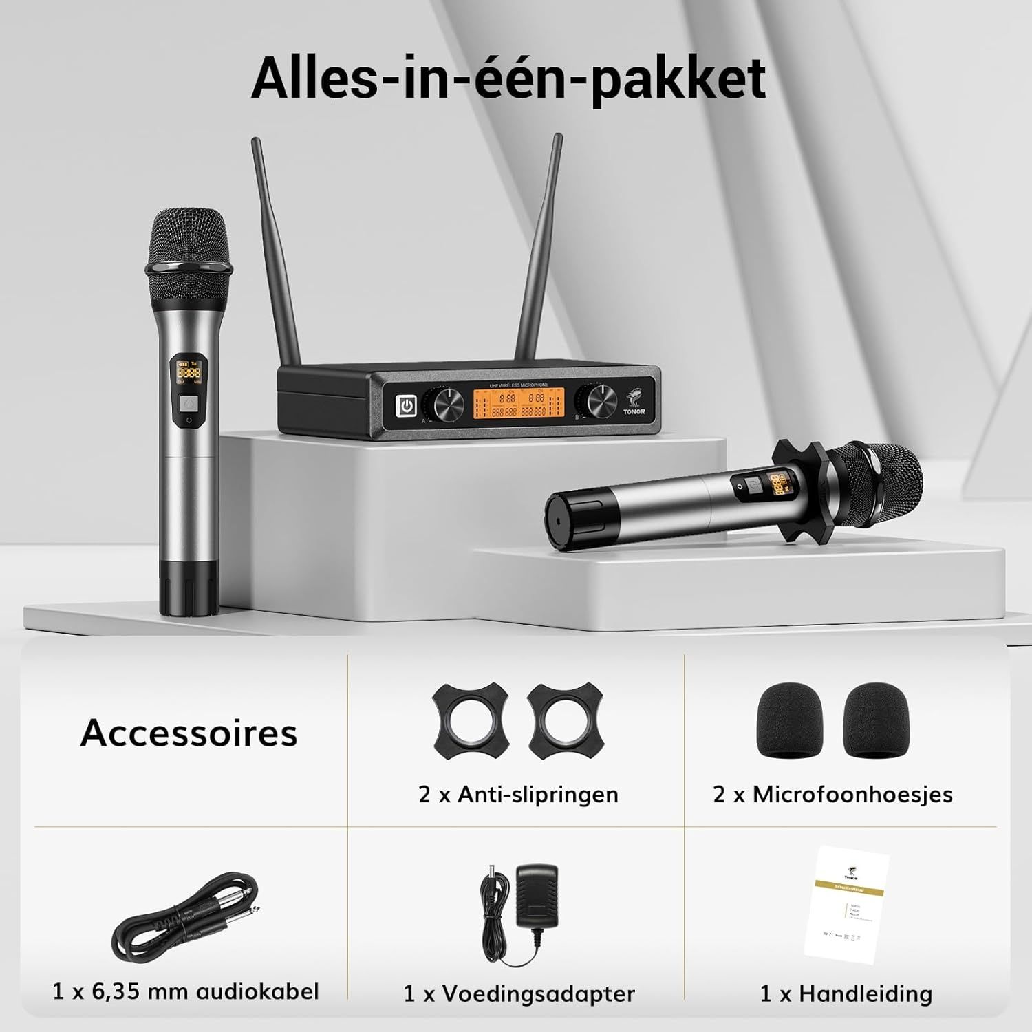 Tonor TW820 zestaw mikrofonów do karaoke