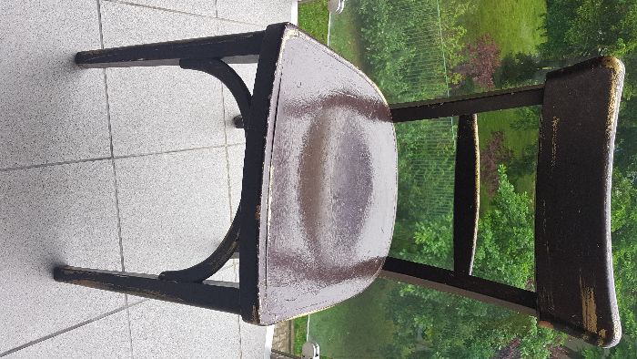 Krzesło drewno drewniane PRL antyk vintage retro art deco kolekcja