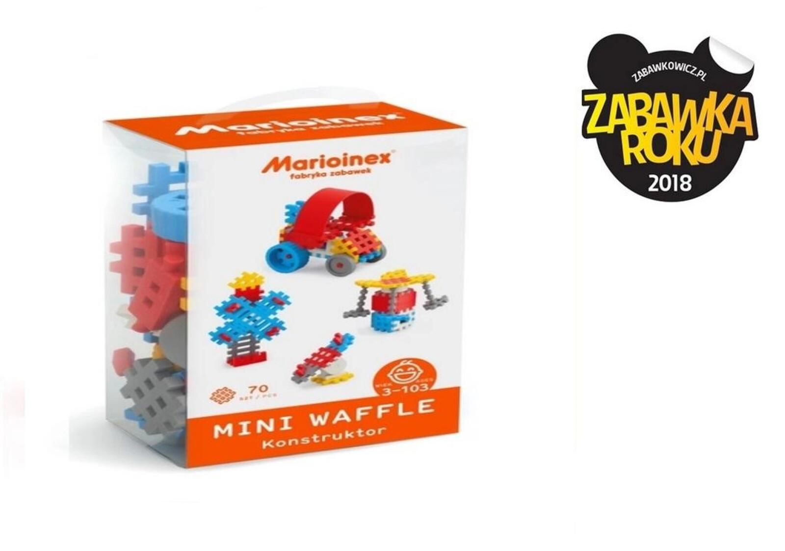 Mini Waffle 70 elementów Konstruktor Chłopiec pudełko,167x93 mm