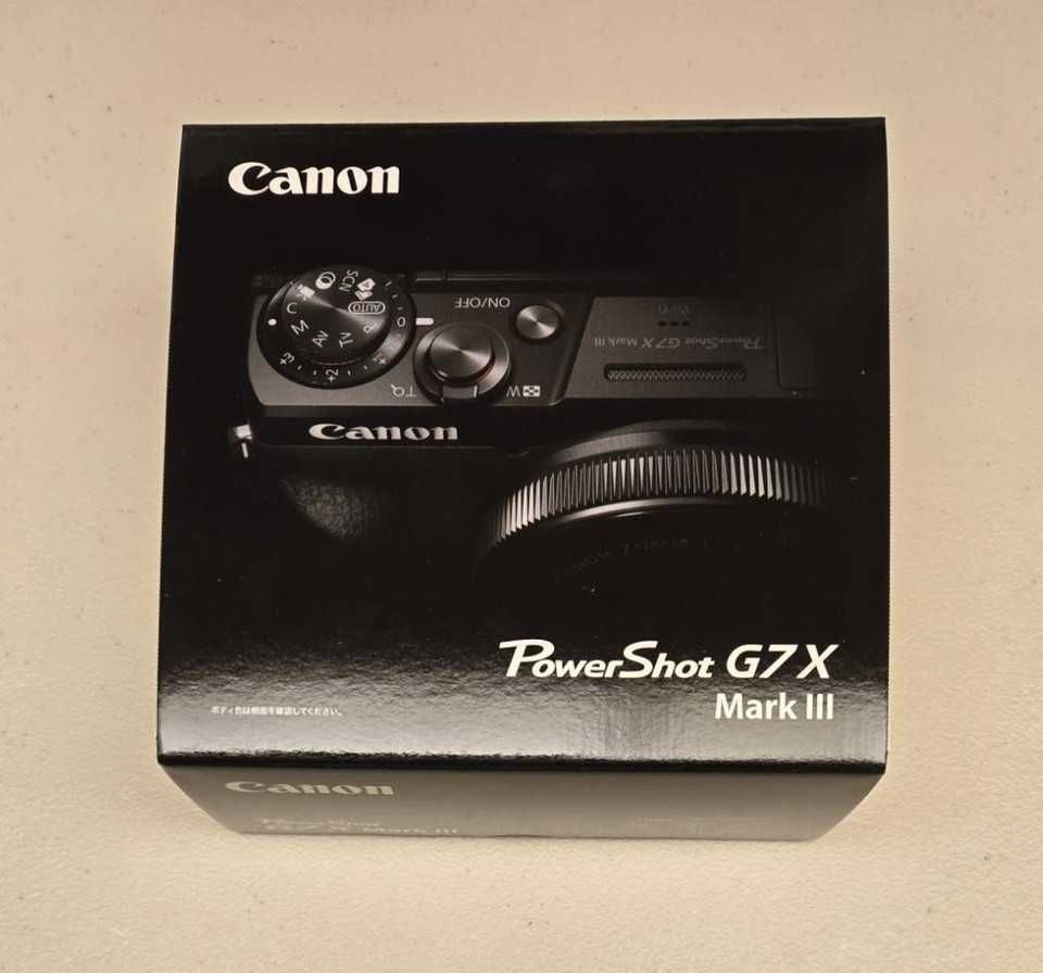Canon G7X III NOVA 3 anos garantia, Preta