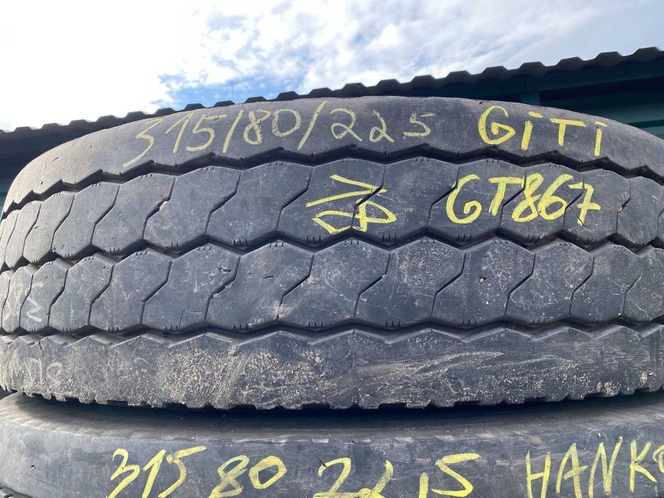 Вантажна шина 315/80R22.5 GITI GT867 (18рік) універсальна вісь 1шт