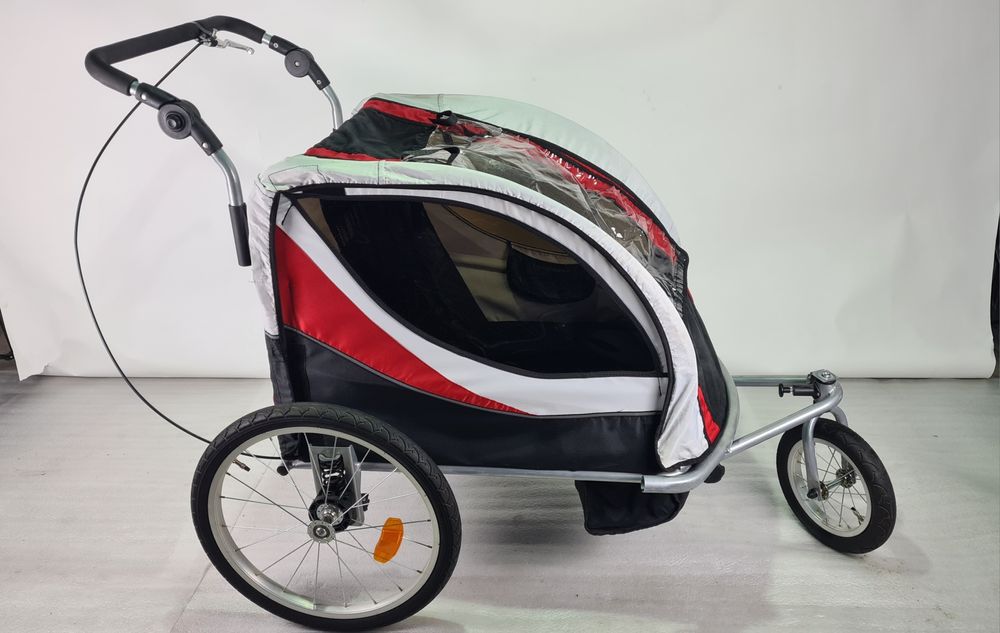 Przyczepka rowerowa dla 2 dzieci