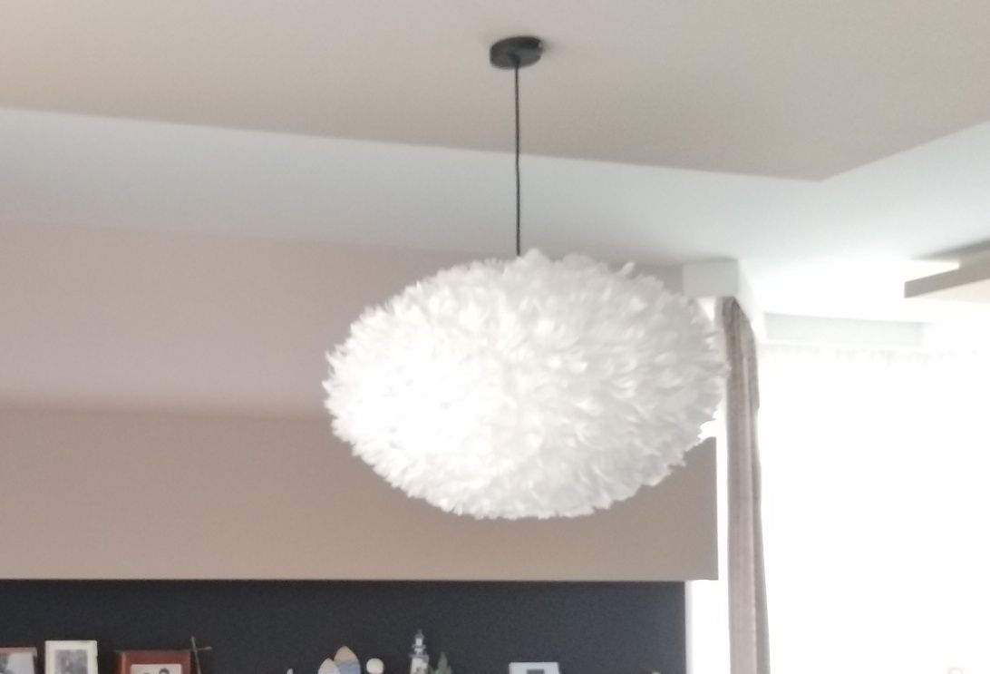 Lampa z piór /piórek ok 60cm