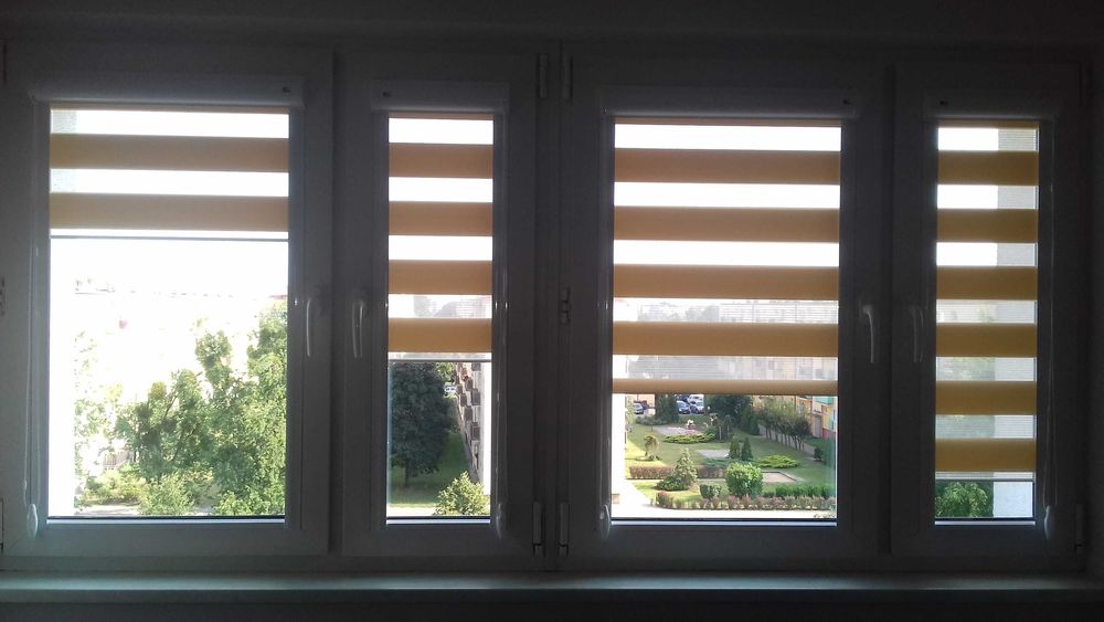 Rolety materiałowe, dzień i noc, plisy, żaluzje, moskitiery na owady