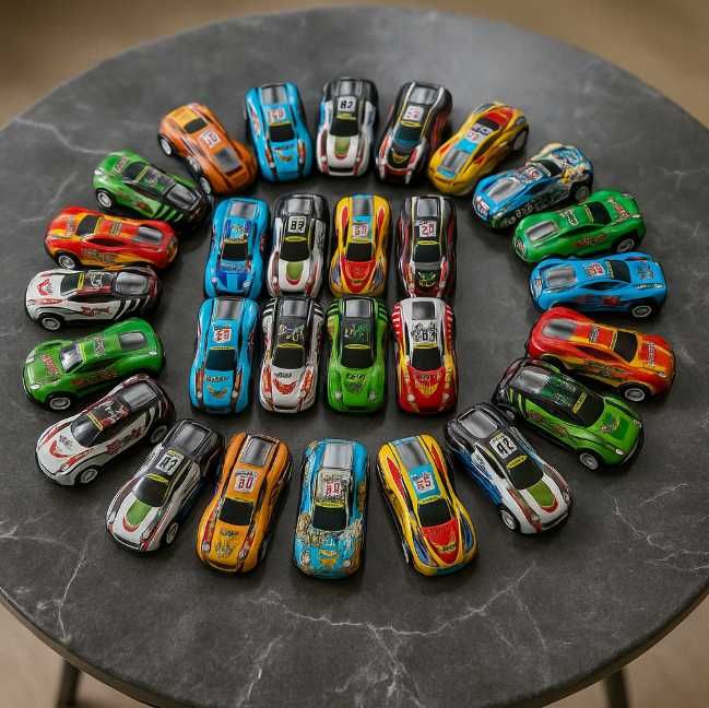 30w1 Duży Zestaw Autek Samochodów Na Prezent Dzieci + Gratis Plansza