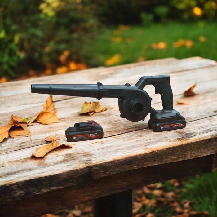 Мощный автомобильный турбо фен 48V Бытовой скоростной вентилятор 2 АКБ