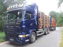 Samochód ciężarowy Scania 730, 2012 rok, do transportu drewna