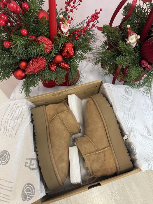 Угги , UGG , коричневые угги на платформе