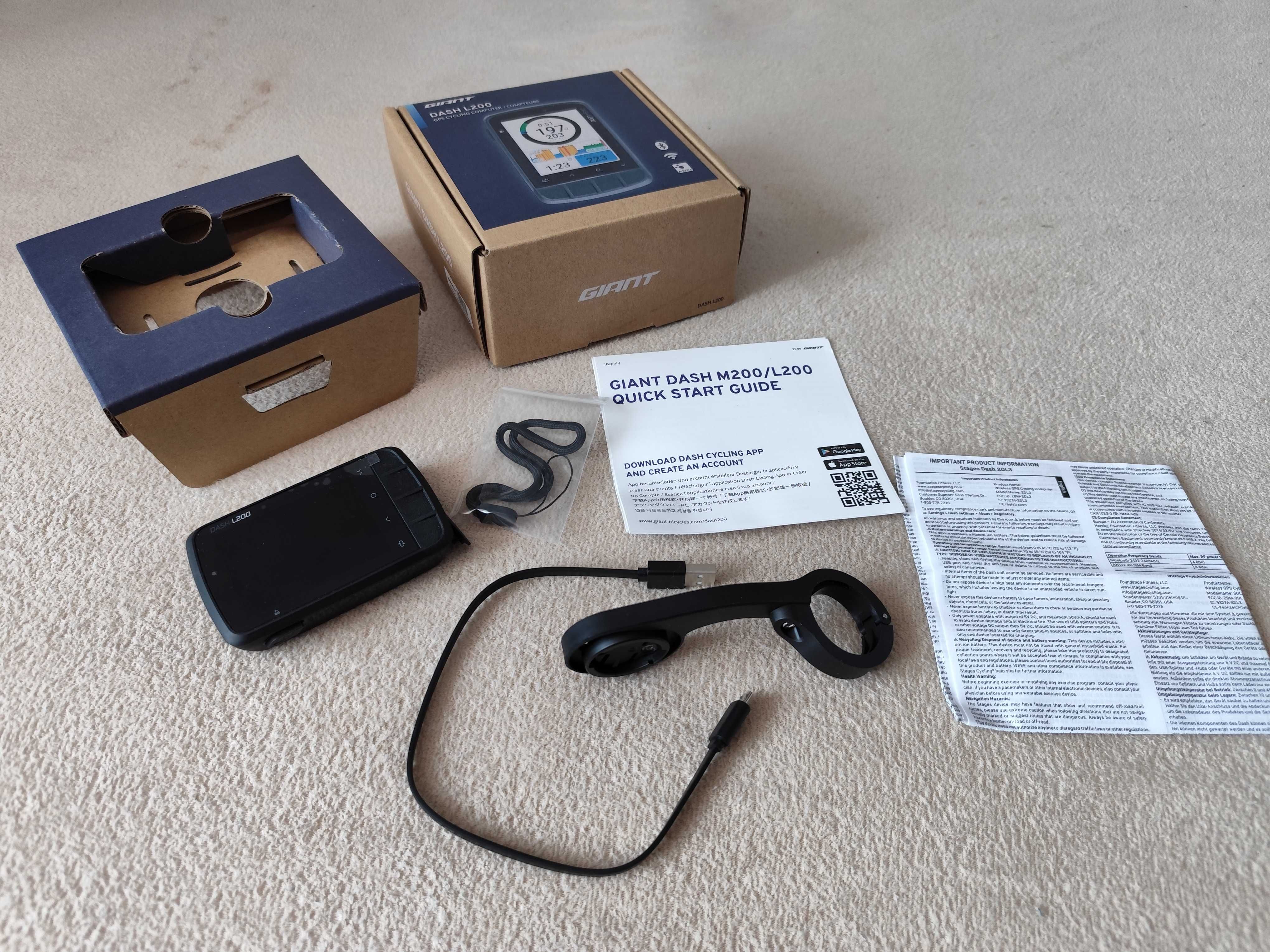 Nowy Komputer licznik rowerowy Giant Dash L200 + bluetooth