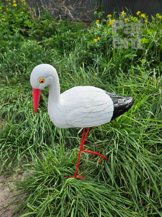 Figurki bocian bociek do ogrodu dekoracja działka ozdoba 2 szt.
