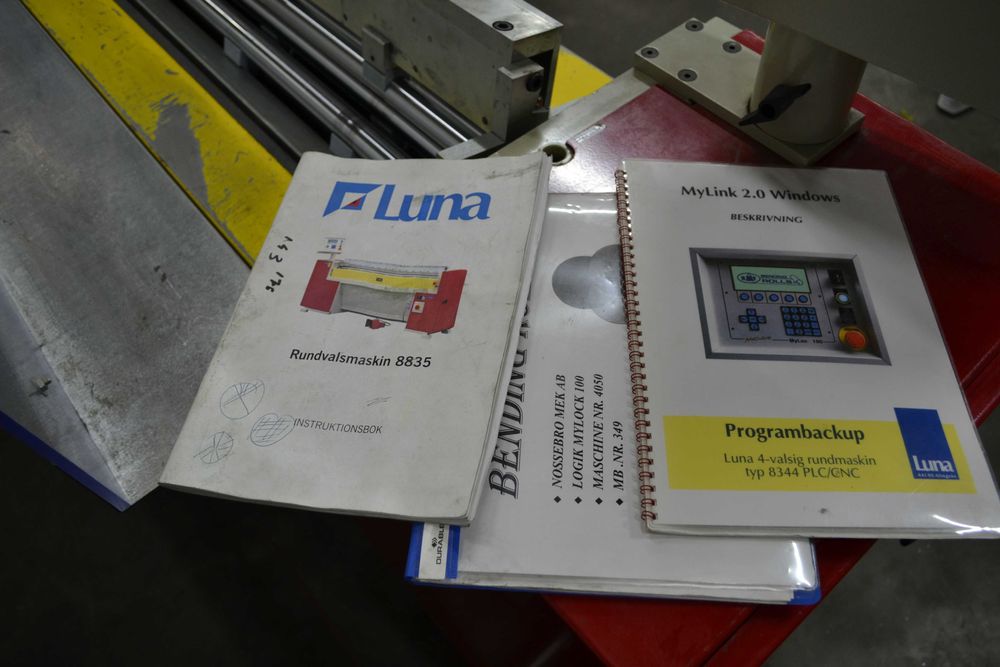 Walcarka zwijarka do blach LUNA 8835 Bending Roller