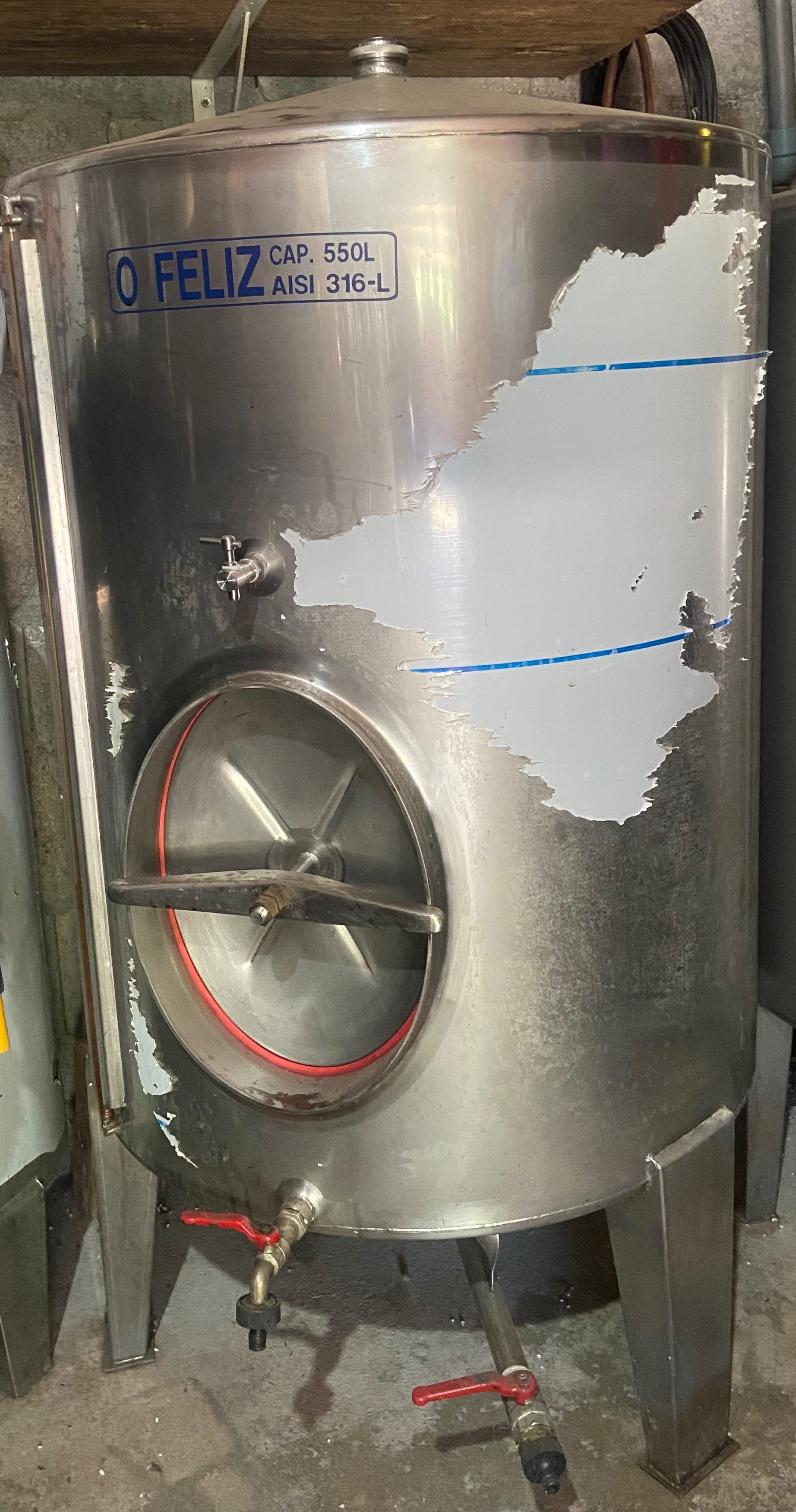 2 Cubas inox 550L