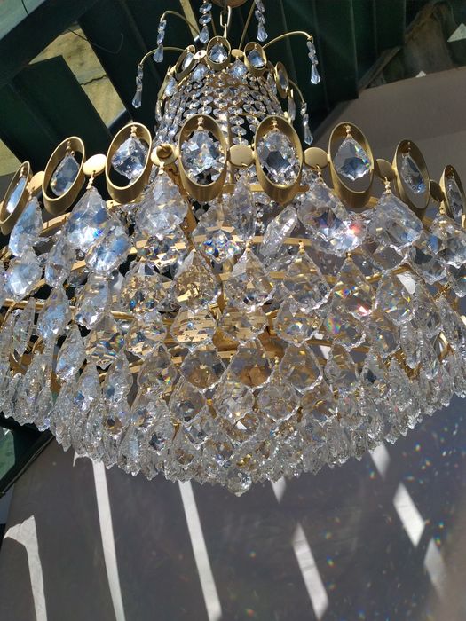 Lustre de Cristal e latao
