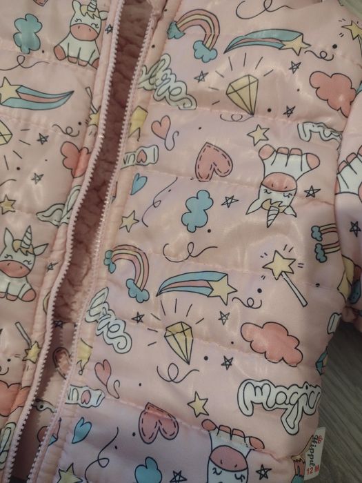 Курточка на дівчинку тепленька