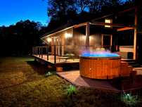 Domek z balią jacuzzi dla 2 osób jedyny na terenie na odludziu, las