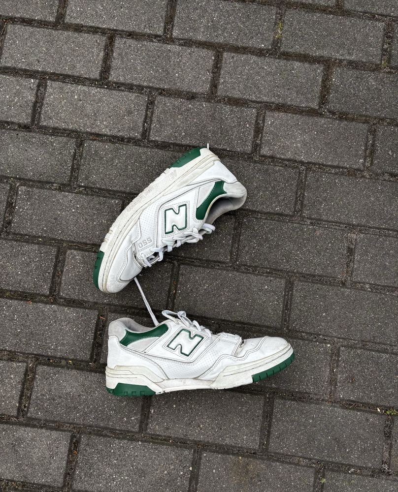 New Balance 550 Zielone Biało-Zielone Sneakersy Retro Y2K Vintage 43