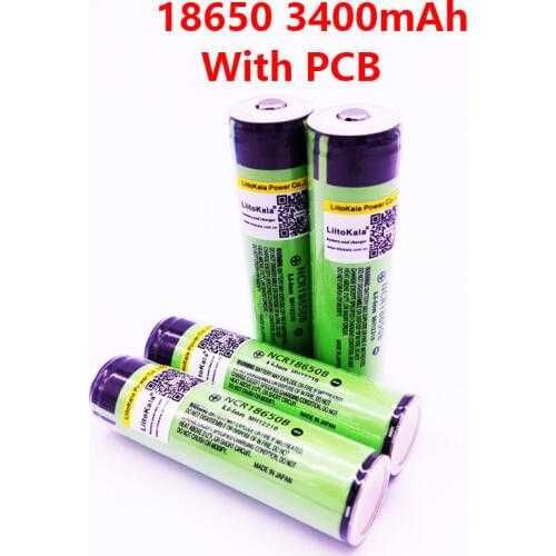 Акумулятор iз захистом 18650 LiitoKala 34B PCB 3400mAh с защитой 2023