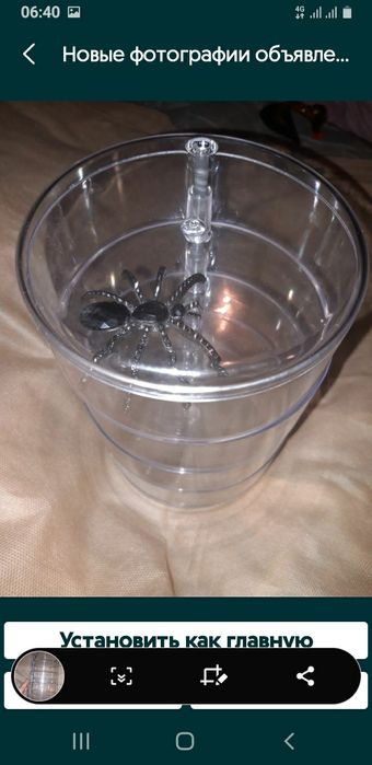 Шкатулка акриловая органайзер 4 секции прозрачная