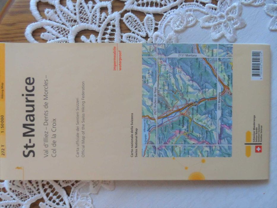 Mapa turystyczna St-Maurice 1:50 000 wydanie z 2019 r.