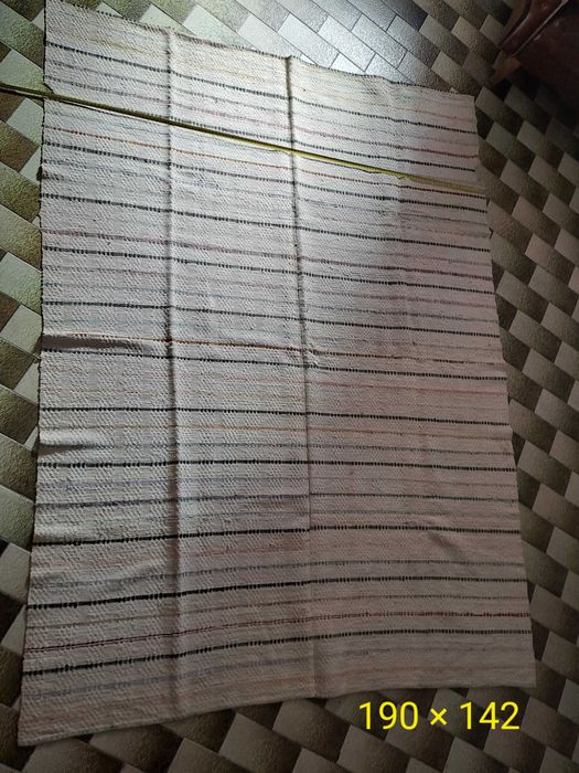 Manta artesanal feita em tear