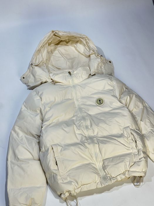 TRAPSTAR білий пуховик бежевий куртка курточка зимняя бежеыы белая S M