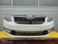 Skoda Octavia III бампер передний рестайл дорестайл