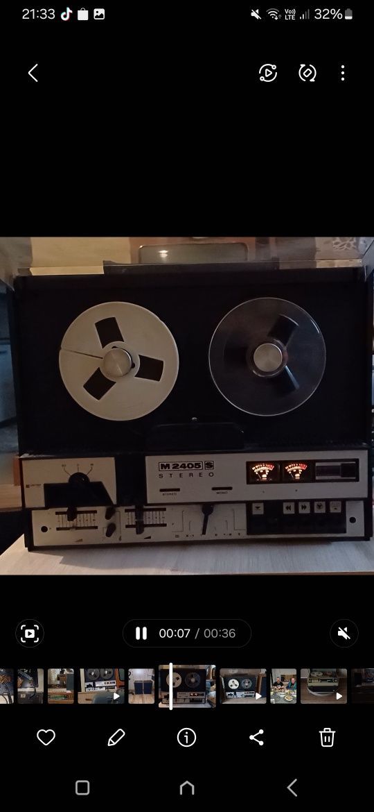 Magnetofon szpulowy unitra m2405s
