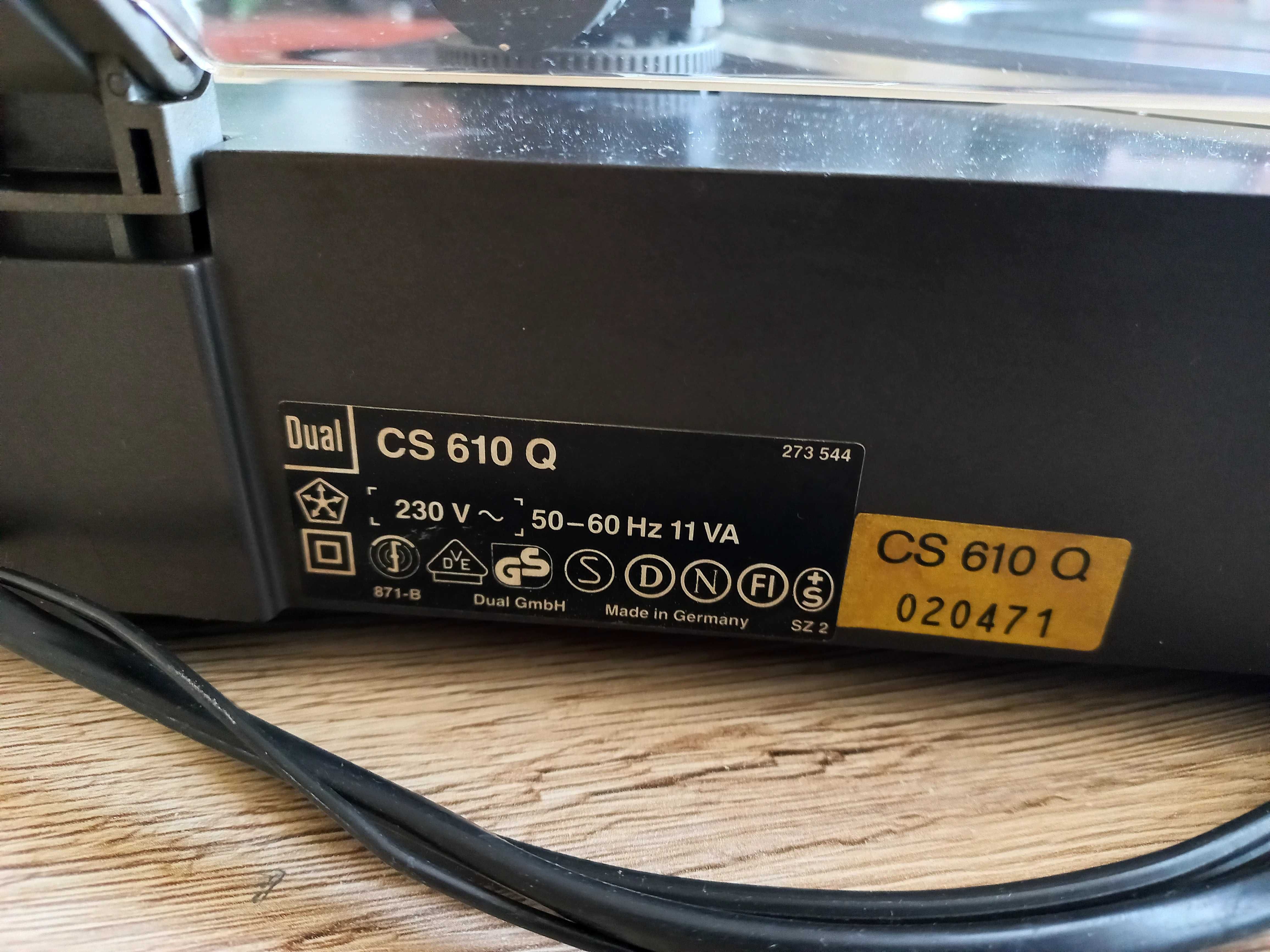 Gramofon DUAL CS 610 Q