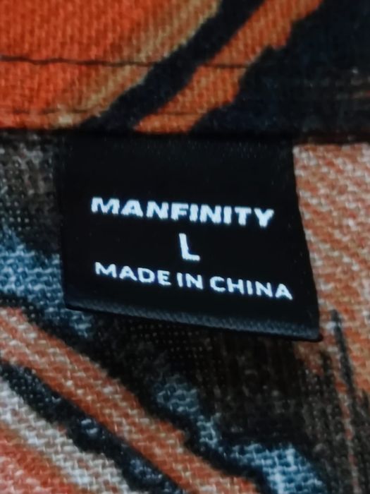 Koszulka bluzka L koszula Manfinity hawajska t-shirt polo kolorowa pol