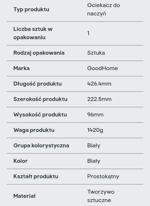 Zestaw akcesoriów zlewozmywakowych Ukinox ociekacze, ociekarka