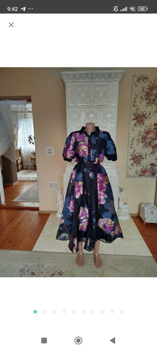 Шикарна стильна сукня міді нарядне плаття