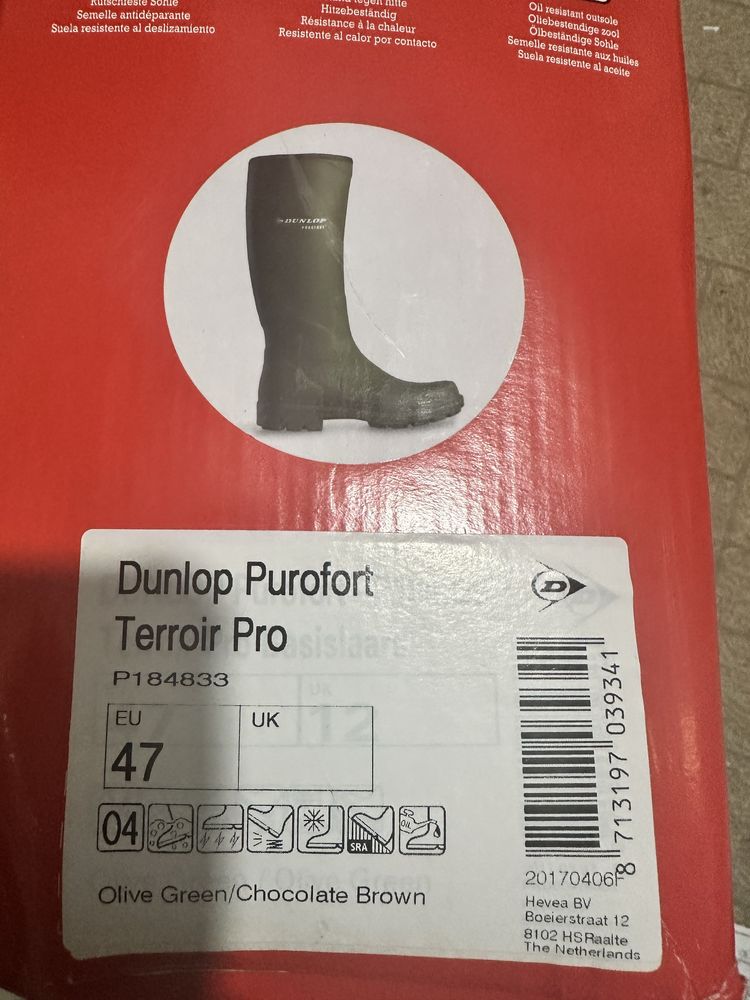 Продам сапоги Dunlop purofort terroir pro