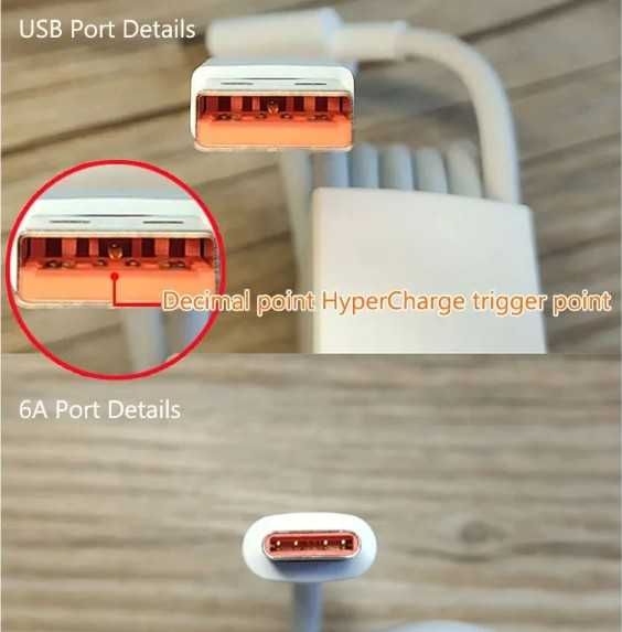 Зарядка  Xiaomi турбо 120W + кабель 6А MDY-14-EЕ (MDY-13-EЕ) Оригінал!