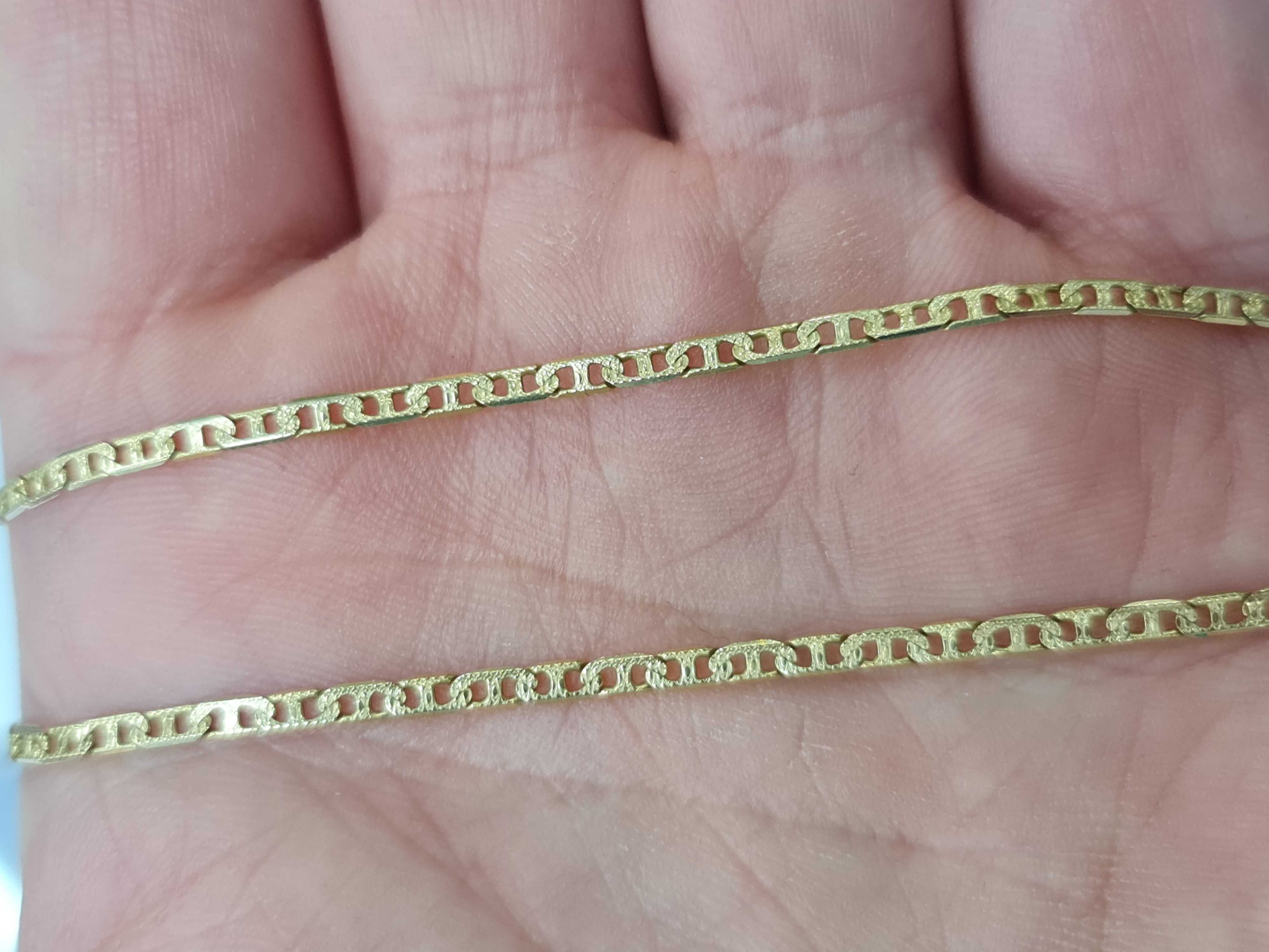 Złoty łańcuszek męski/ damski 585/ 4.49 gram/ 50cm/ Pełny