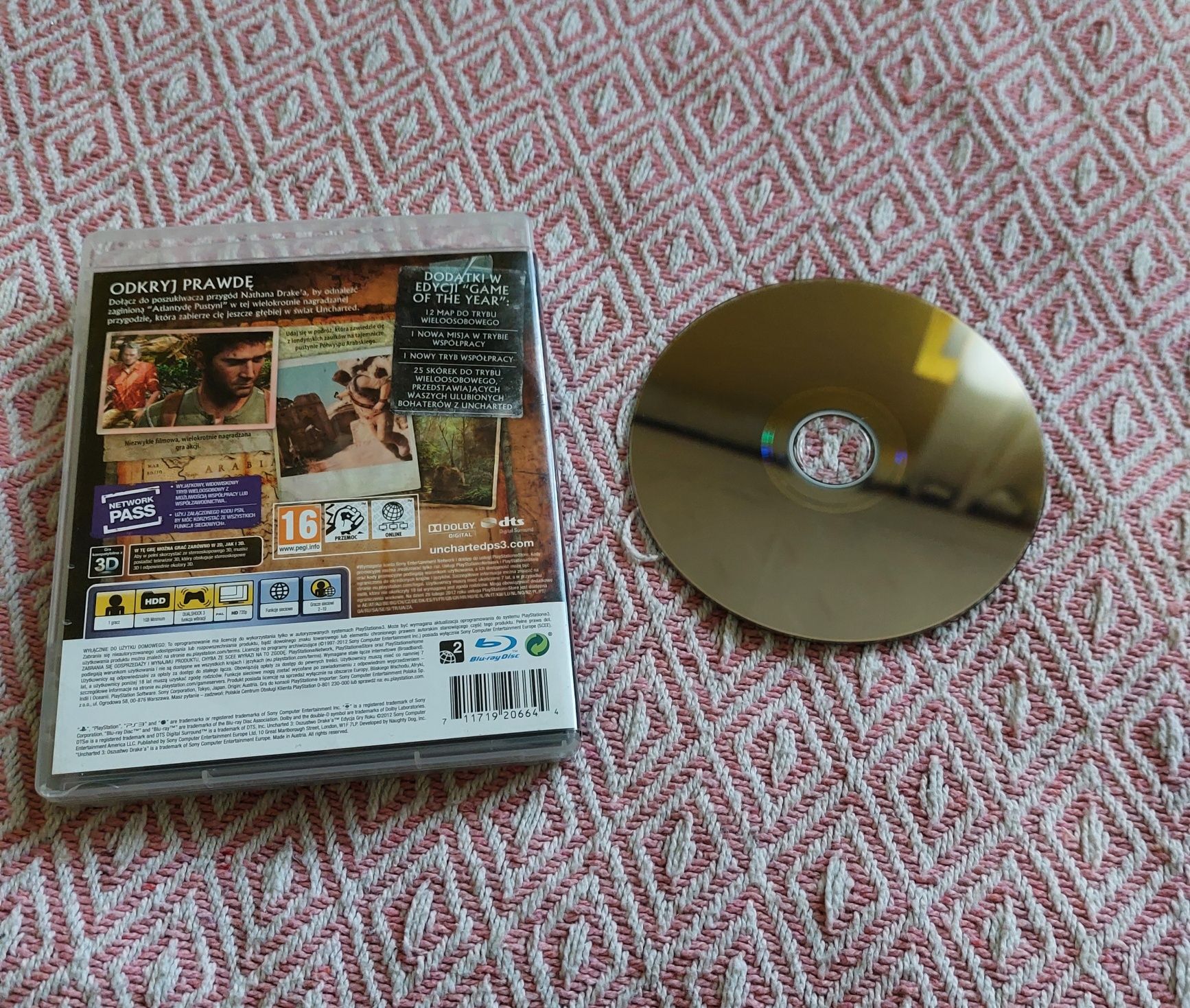 Uncharted 3. Oszustwo Drakea. Ps3.