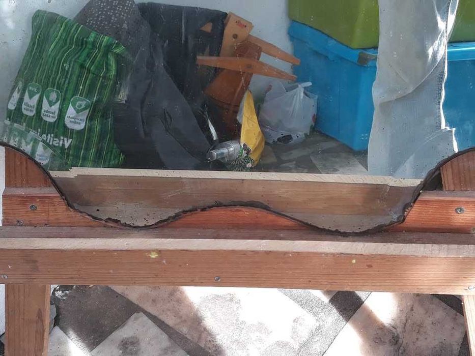 Antigo espelho Oval biselado Anos 50