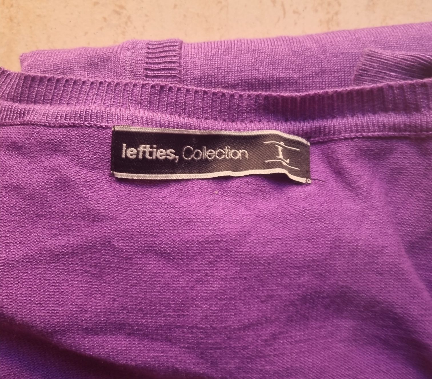 Casaco cardigan roxo