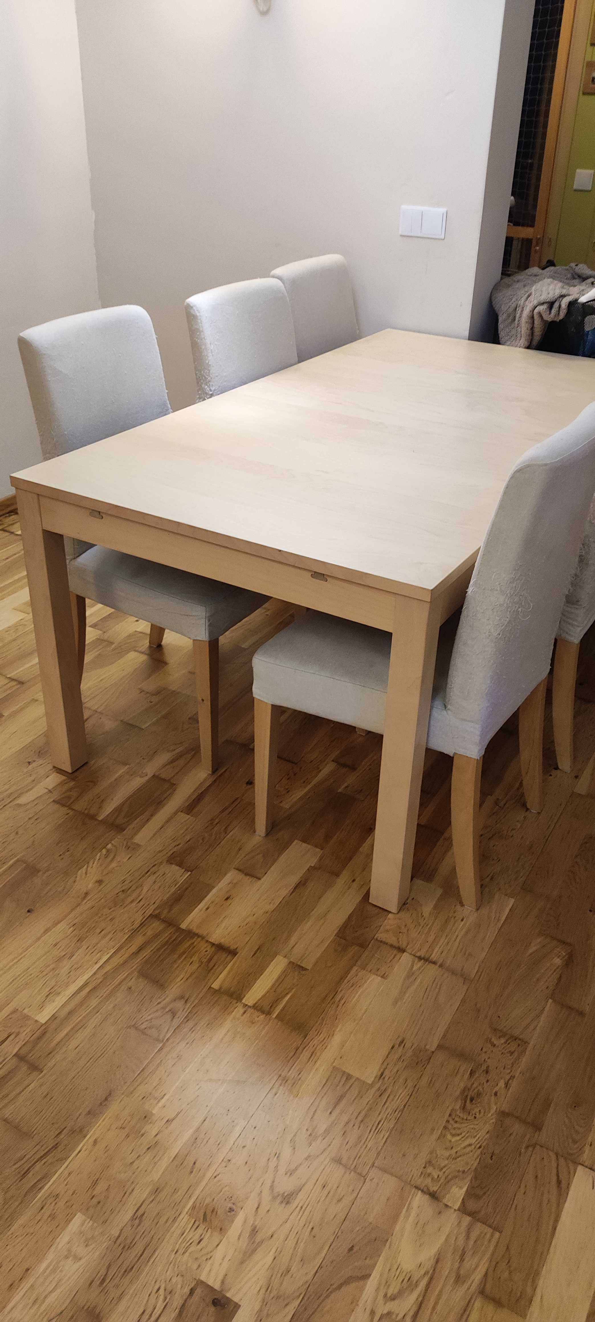 Stół IKEA z 6 krzesłami