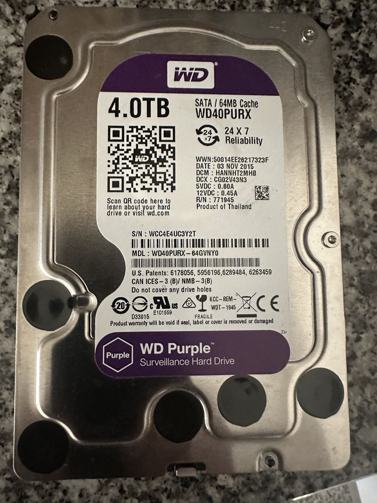 Disco SATA WD 40PURX - 4.0 Tb