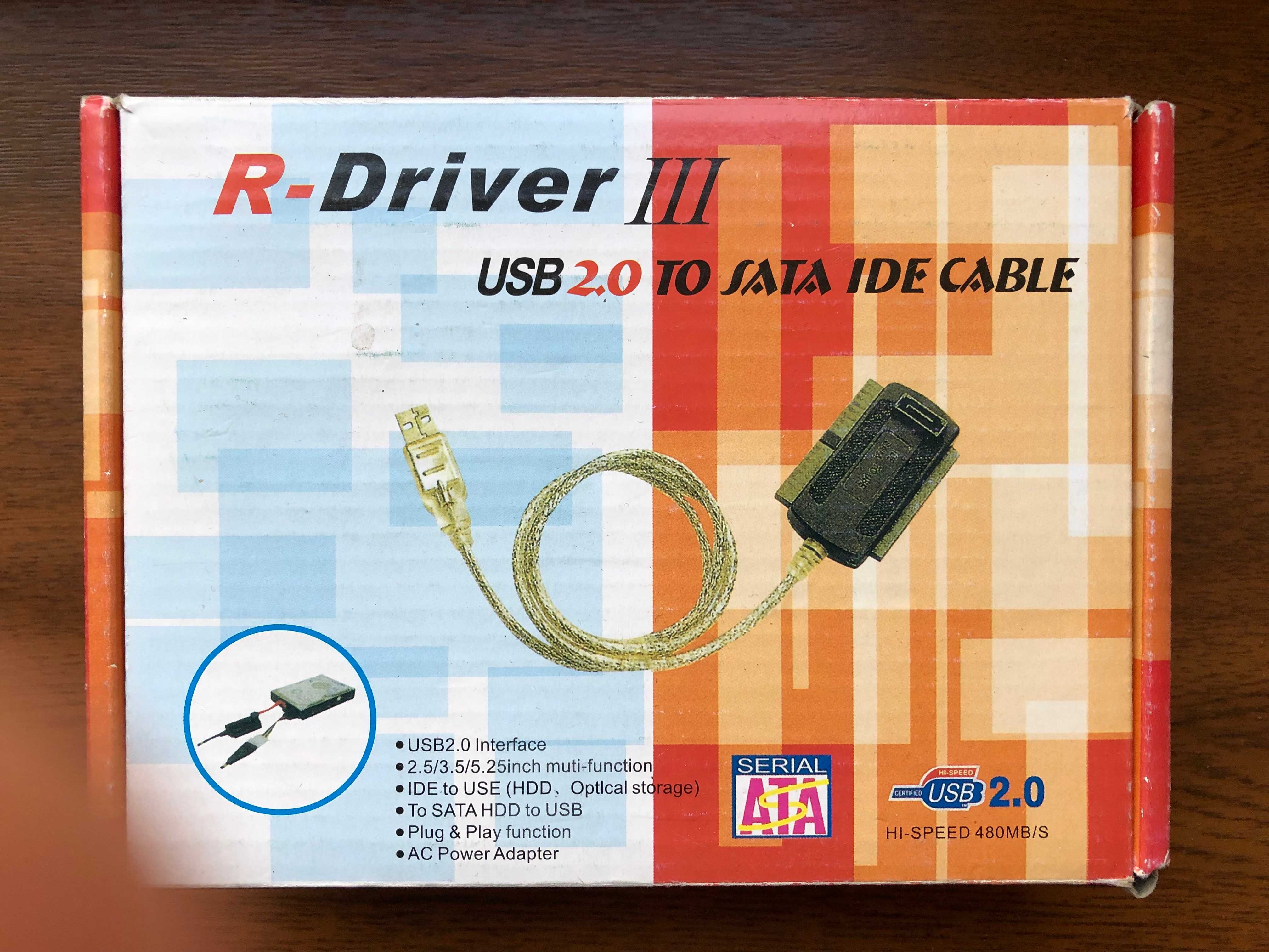 Zestaw USB Adapter do podłączenia dysku lub CD-romu, interfejs
