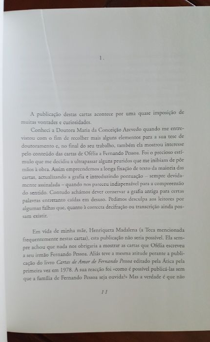 Cartas de amor de Ofélia a Fernando Pessoa