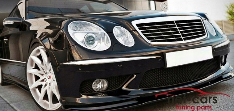 Zderzak przód PDC, tył PDC, progi, halogeny MERCEDES E W211 AMG 02-06