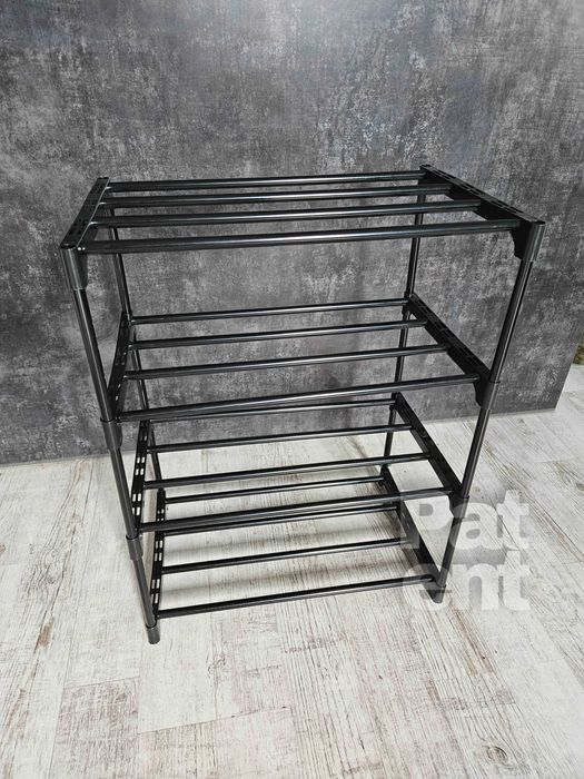 Przechowywanie dom 4 poziomy na pudełka czarny