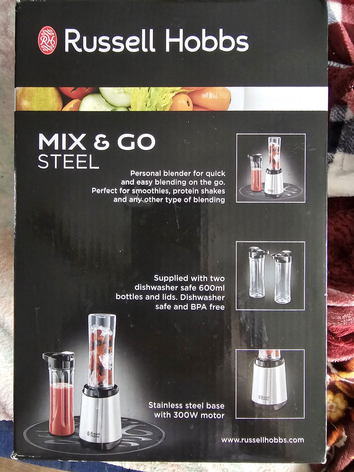 Russell Hobbs blender smoothie Mix & Go steel
