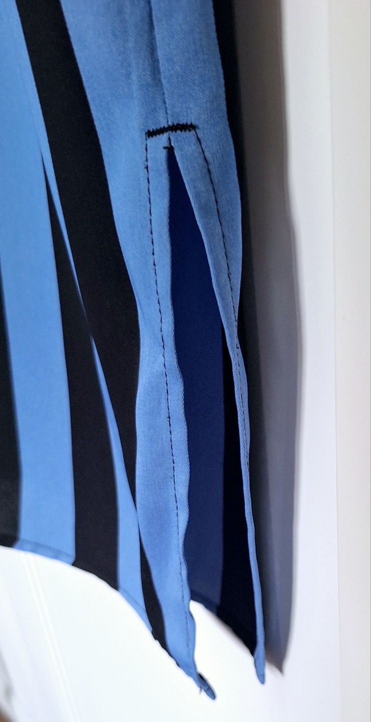 Sukienka midi koszulowa 40 L paski pants Selected femme luźna na guzik