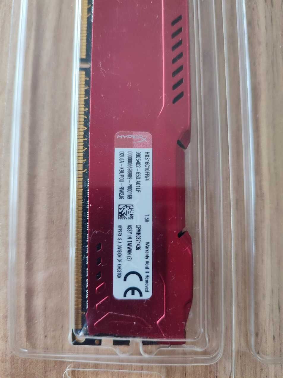 RAM HyperX FURY RED 4GB DDR3-1600 CL10
