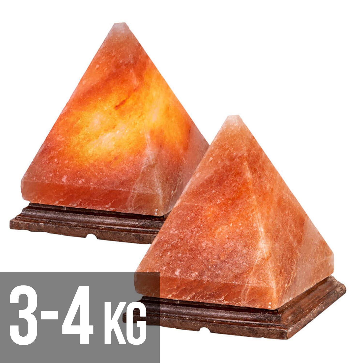 Lampa solna naturalna - piramida - sól himalajska, jonizator